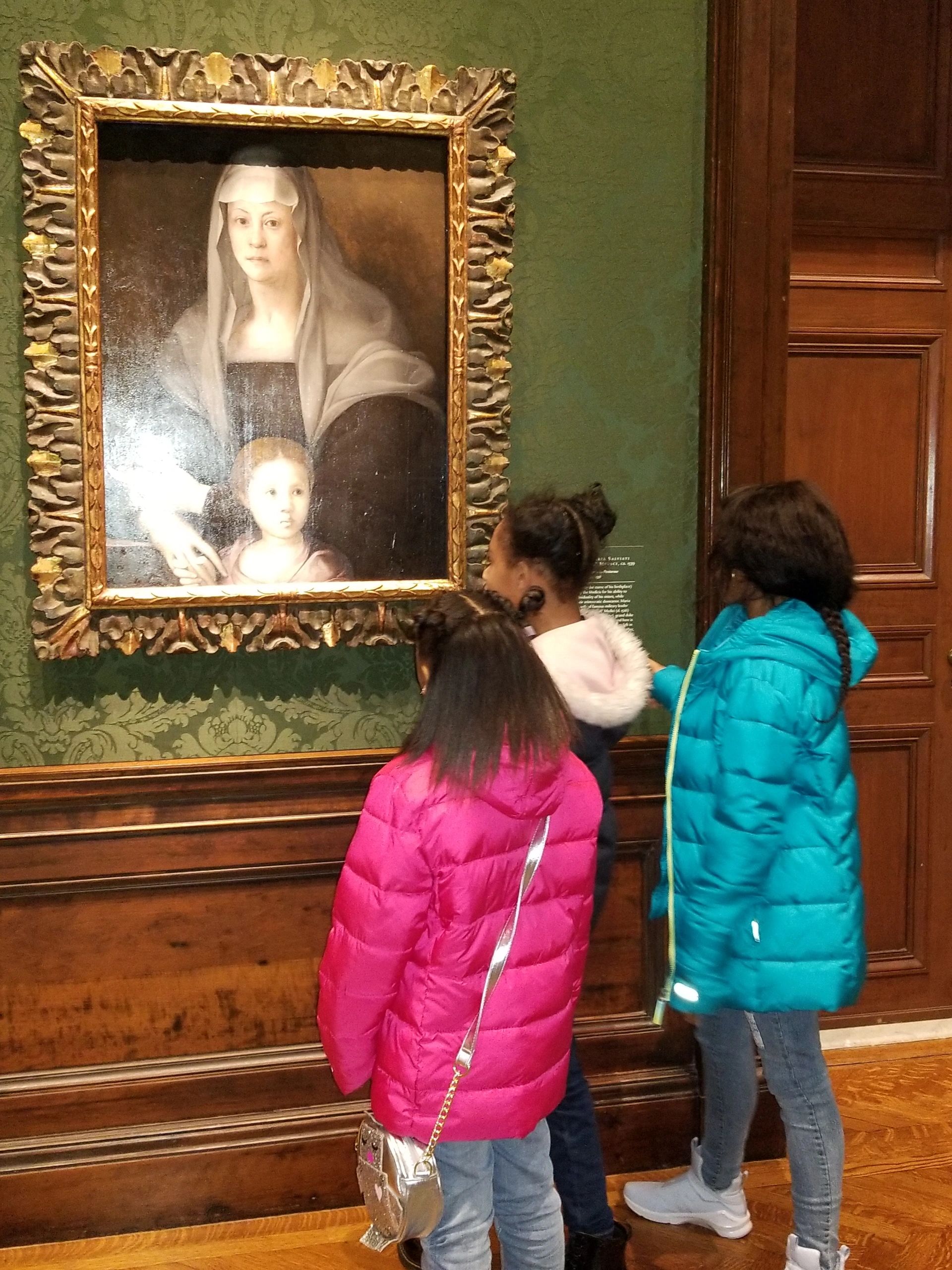 Youth at museum gallery