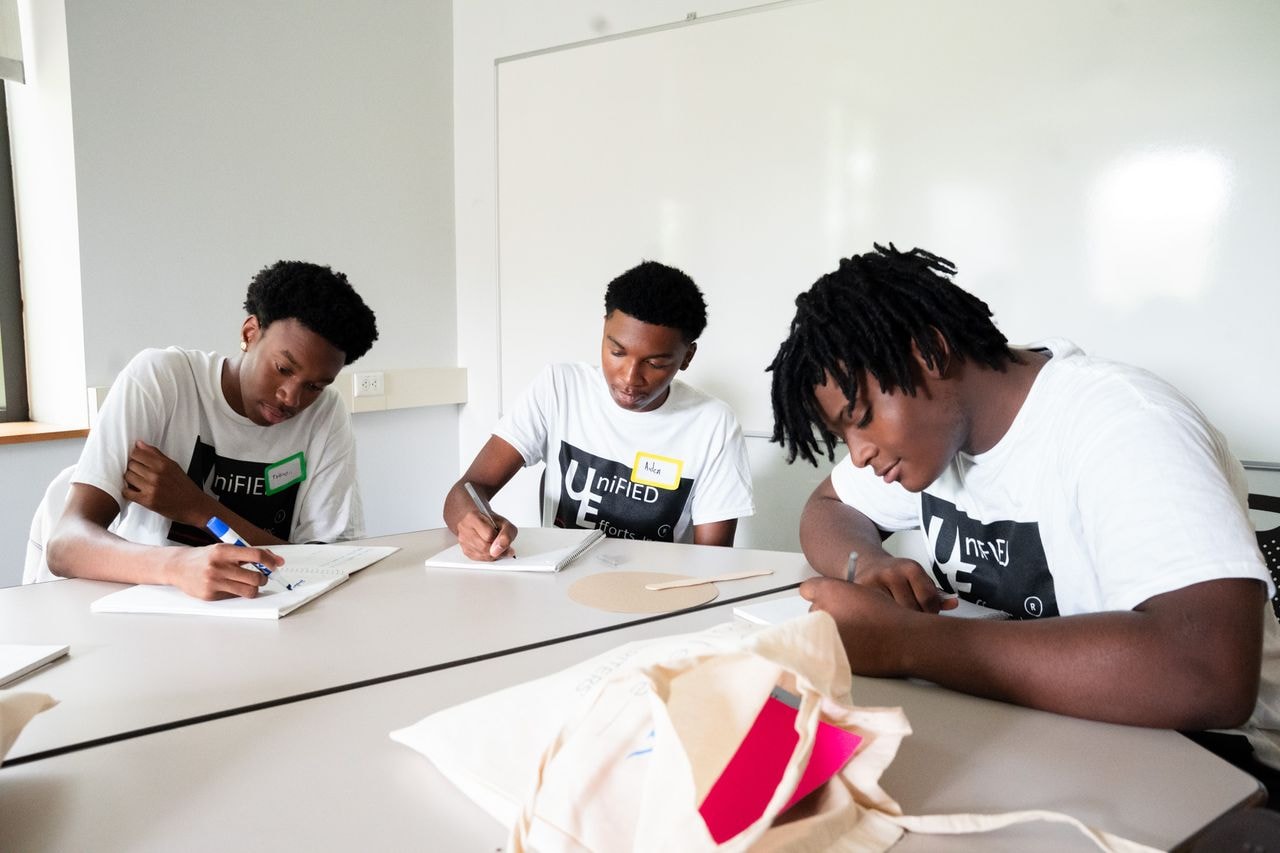 Student at creative writing camp